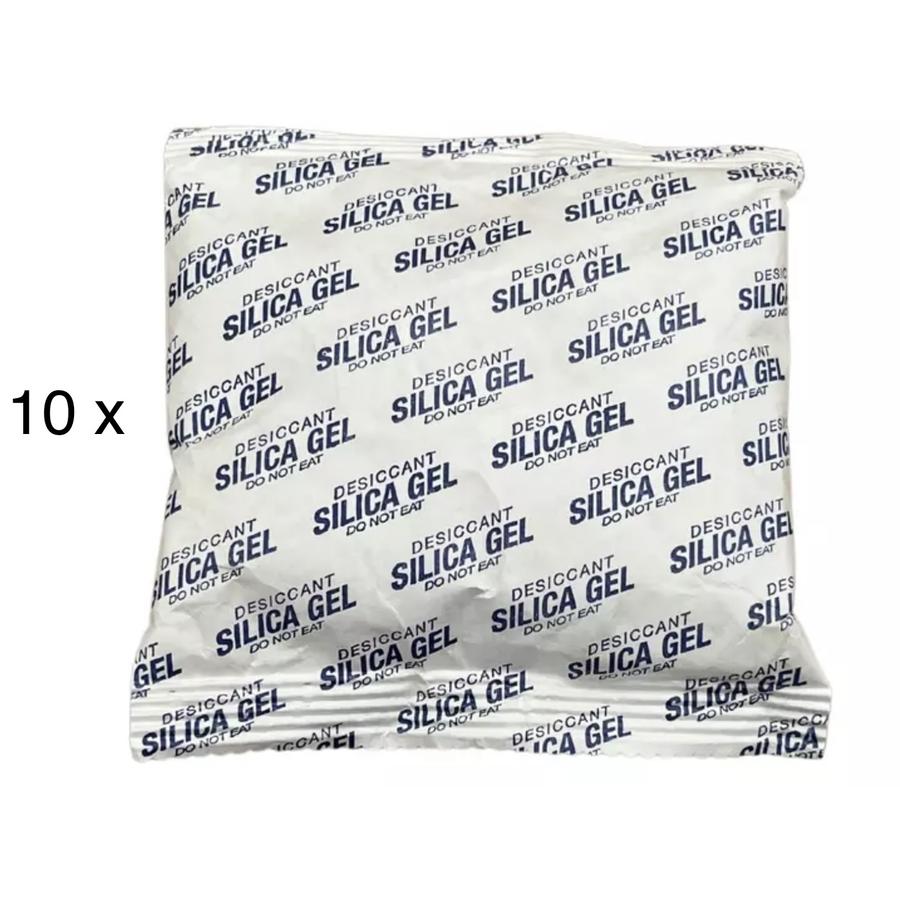  Szilikagél csomag, páramegkötő, szárító 10 db 100g-os (10x10cm) akciós termékkép 1